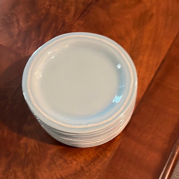 Juliska Rustic ice blue side plates-Retired - Picture 2 of 5